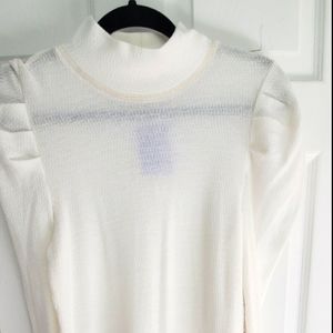 Cream Free People long sleeve thermal
